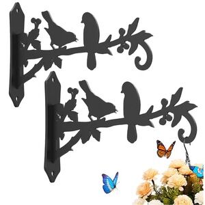 Kingsyard 8” Heavy Duty Bird Planter Hooks Set/4 Brand New